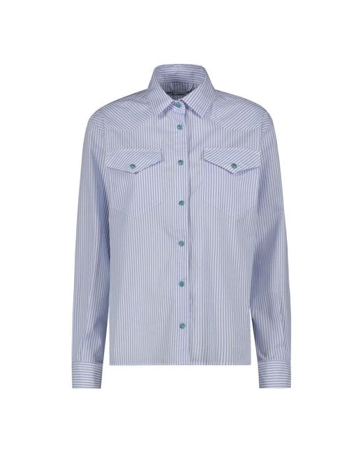 Re-hash Blue Teagan Damenbluse