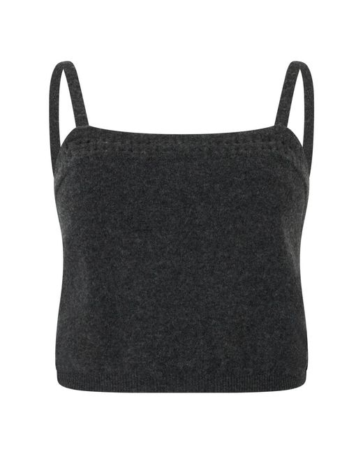 Alberta Ferretti Black Sleeveless Tops