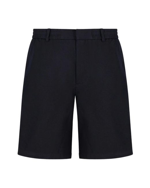 Shorts in lino di Armani Exchange in Blue da Uomo