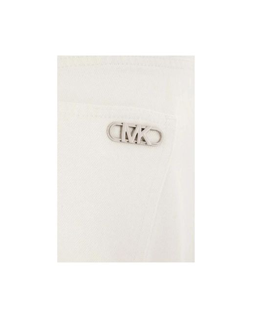 Michael Kors White Slim-Fit Jeans