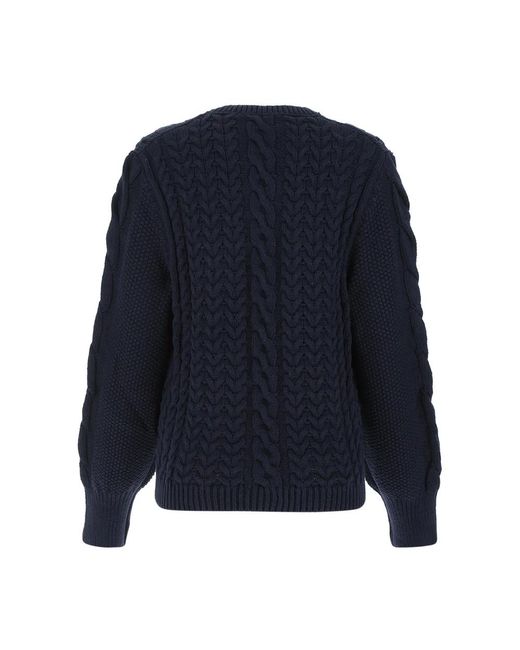 Stella McCartney Blue Round-Neck Knitwear