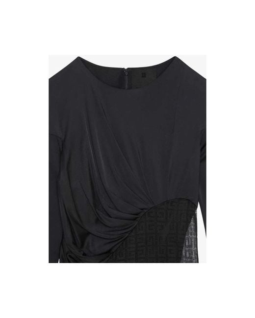 Givenchy Black Long Sleeve Tops