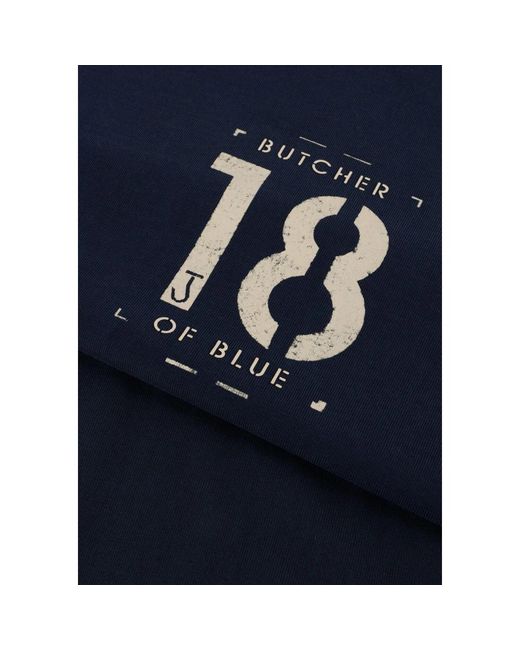 Butcher of Blue T-Shirts in het Blue voor heren