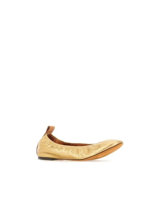 Lanvin Metallic Ballerinas