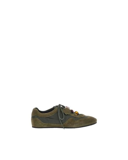 CECILIE BAHNSEN Green Sneakers