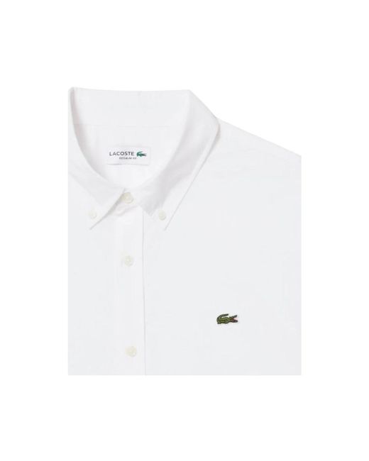 Lacoste White Short Sleeve Shirts for men