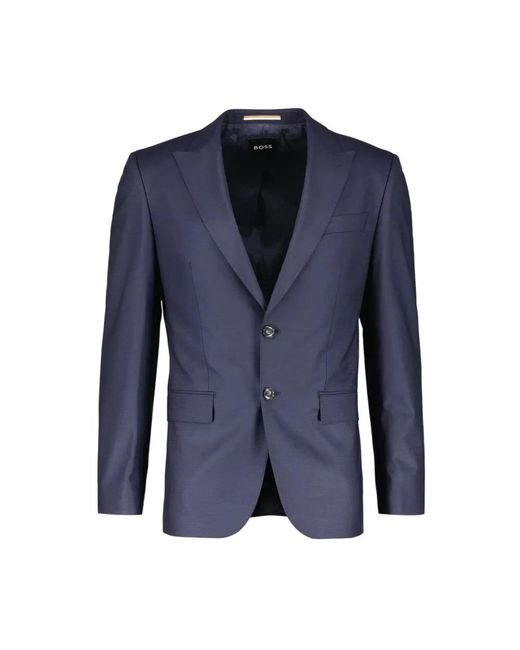 Single Breasted Suits Boss de hombre de color Blue