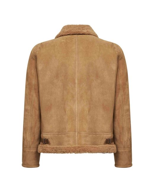 Tagliatore Brown Leather Jackets for men