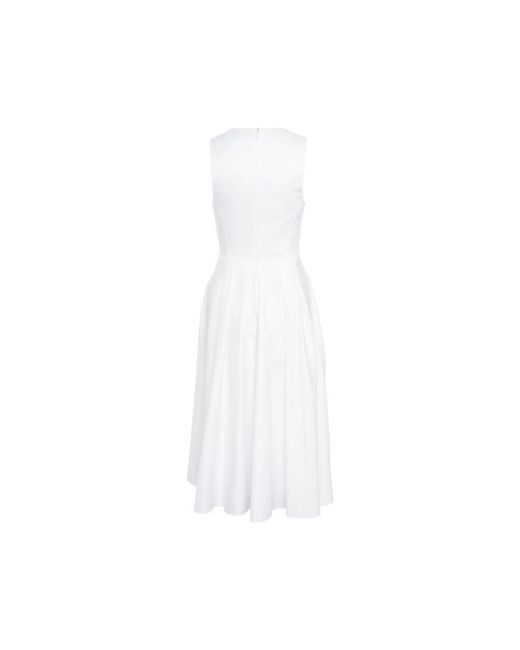 Midi Dresses Elisabetta Franchi de color White