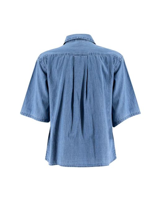 Aspesi Blue Denim Shirts