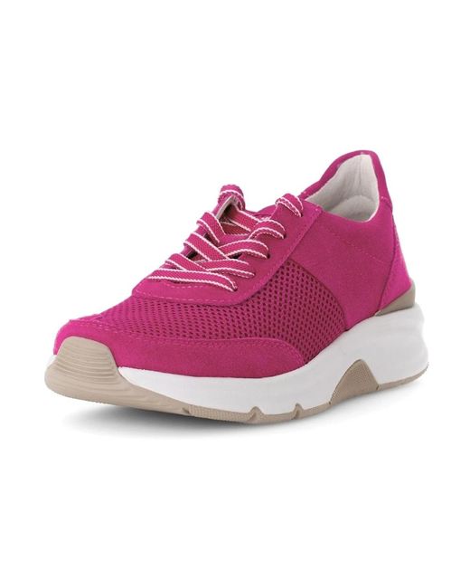 Gabor Purple Rosa walking rolling sneaker