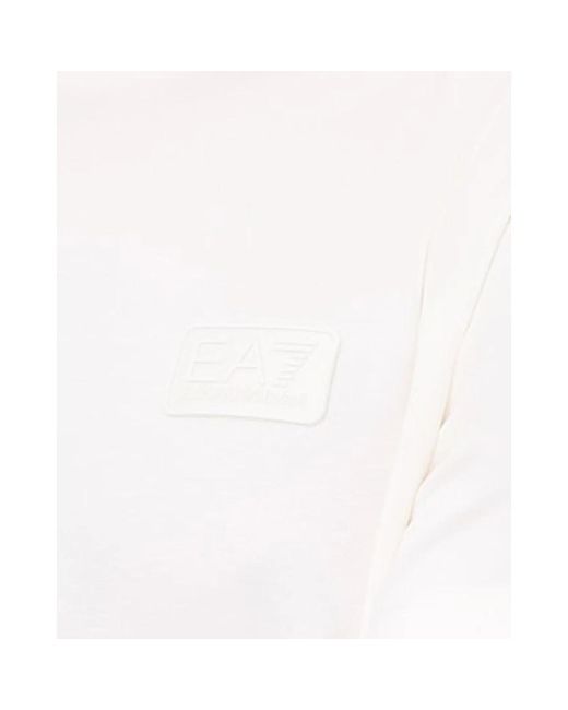 EA7 Fitness ,Polyester Lux Identity T-Shirt in het Natural voor heren