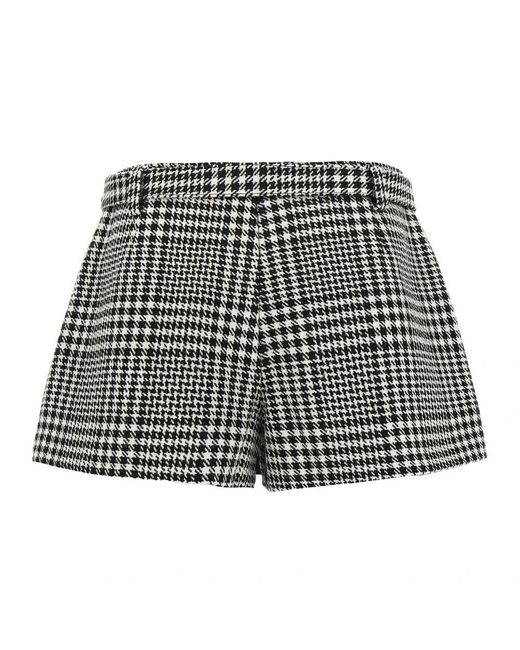 Self-Portrait Houndstooth Skort in het Black