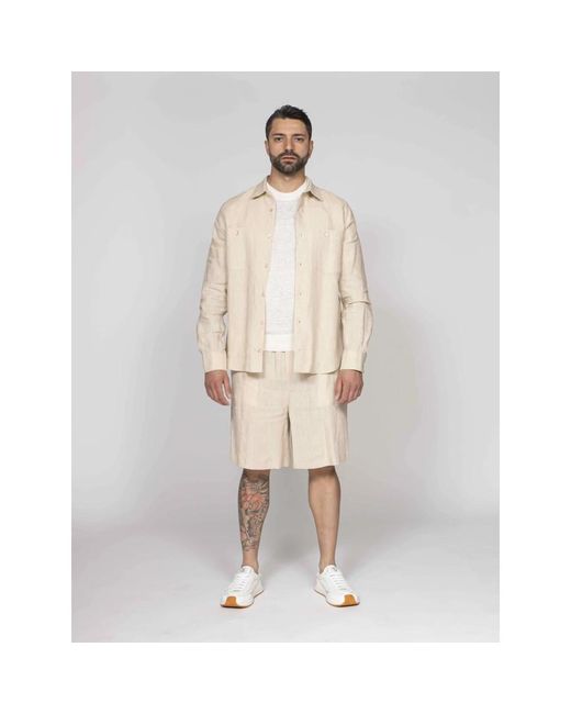 Amaranto Overhemden ,Shirts in het Natural voor heren