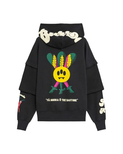 Barrow Cotton Hooded Sweatshirt in Black für Herren