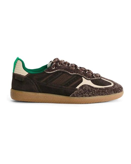 Alohas Brown Braune Trekking-Sneaker Mit Wildleder-Details