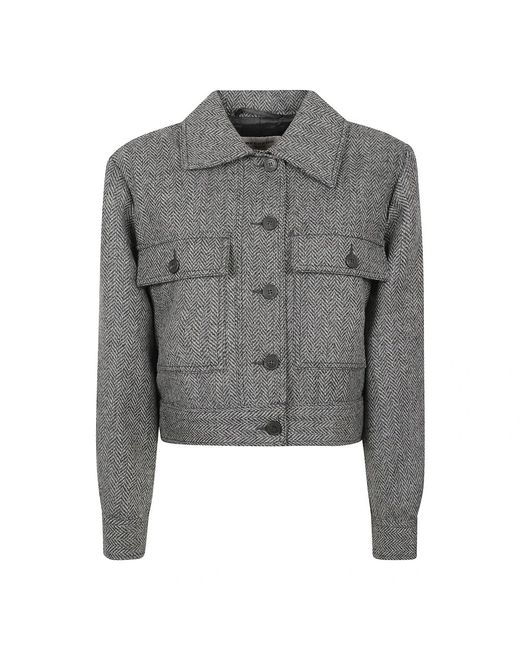 Weekend by Maxmara Gray Tweed Jackets