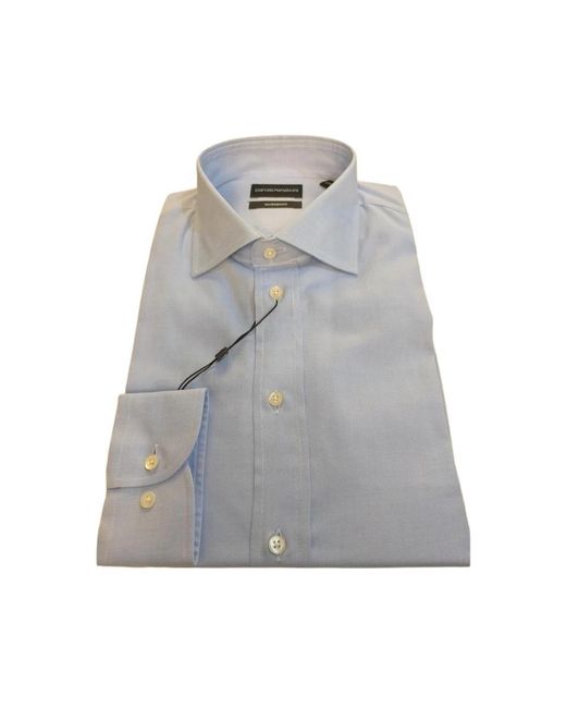 Emporio Armani Gray Formal Shirts for men