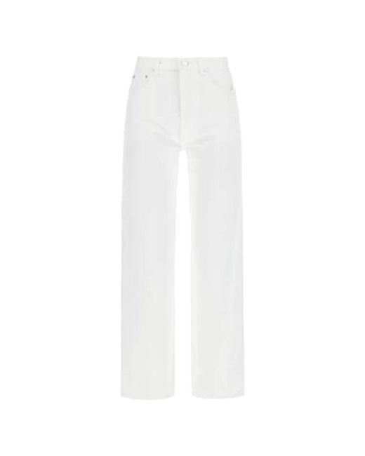 Totême White Straight Fit Jeans