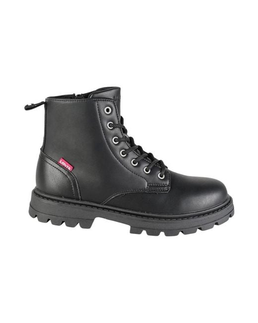 Levi's Black Lace-Up Boots