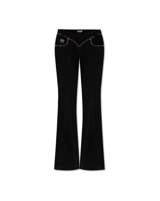 Versace Black Flared Jeans