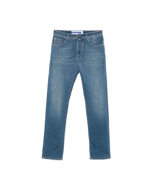Jacob Cohen Indigo blaue klassische fünf taschen jeans in Blue für Herren