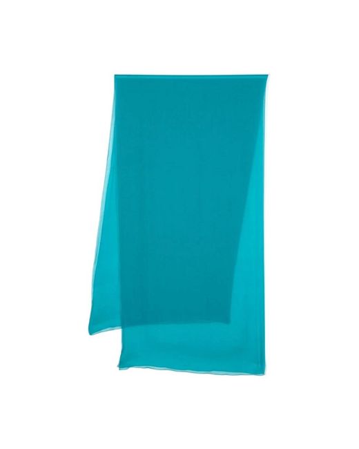 Alberta Ferretti Blue Silky Scarves