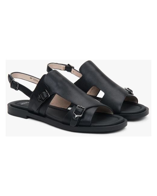 ESTRO Blue Flat Sandals
