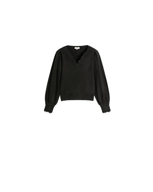 Suncoo Black V-Ausschnitt Strickware