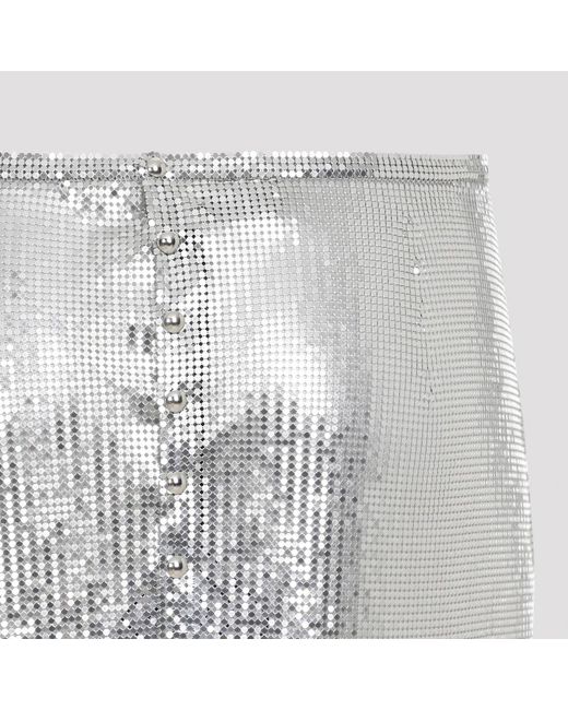 Rabanne Gray Short Skirts