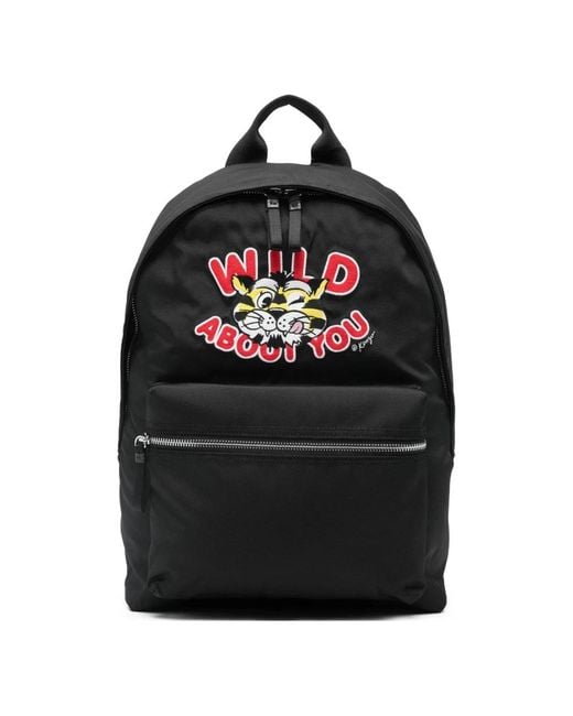 KENZO Black Backpacks for men