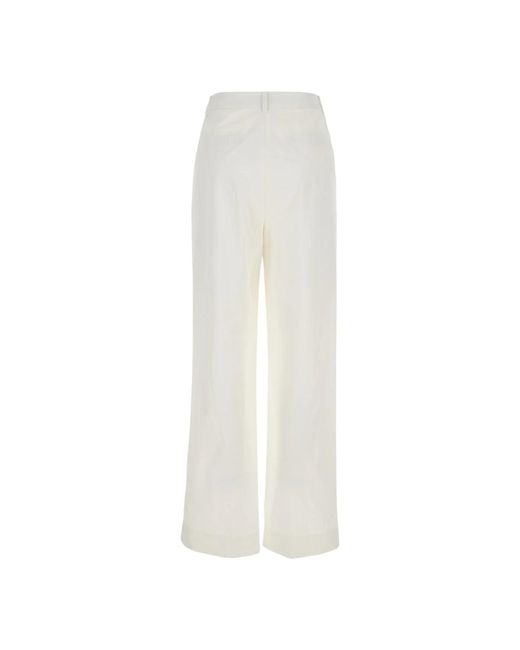 Trousers > wide trousers DUNST en coloris White