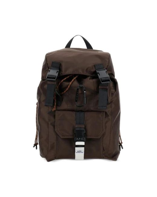 A.P.C. Black Backpacks for men