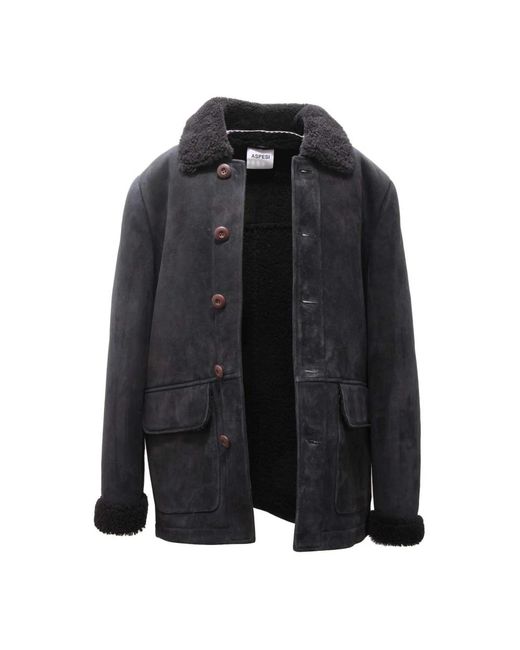 Aspesi Black Winter Jackets for men