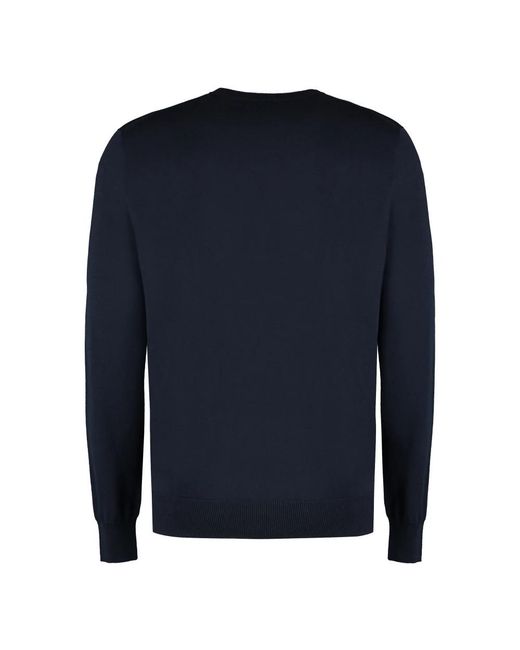 THE (Alphabet) Strickpullover in Blue für Herren