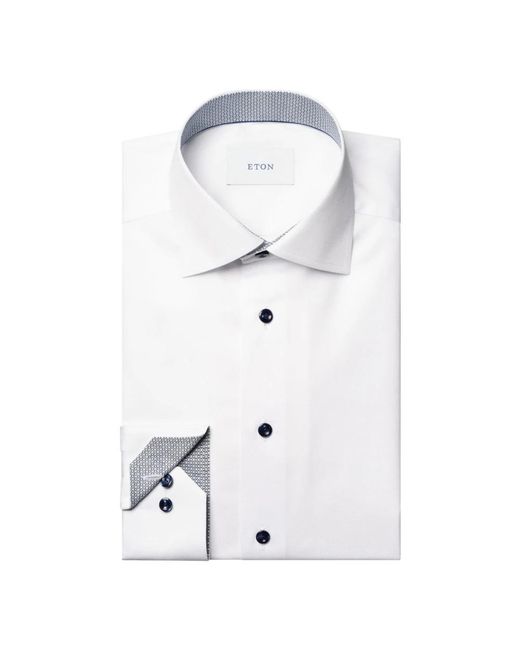 Eton of Sweden White Formal Shirts for men