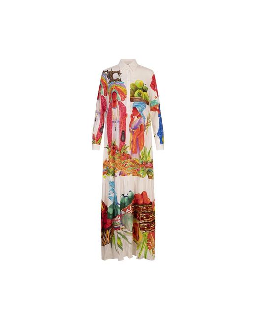 Stella Jean Red Maxi Dresses