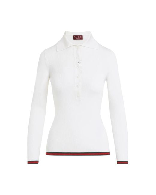 Gucci Cashmere Knitwear in het White