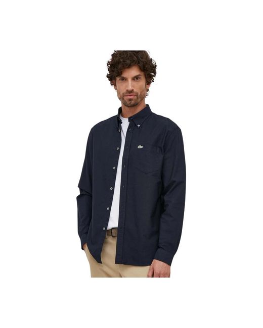 Lacoste Casual Hemden in het Blue voor heren