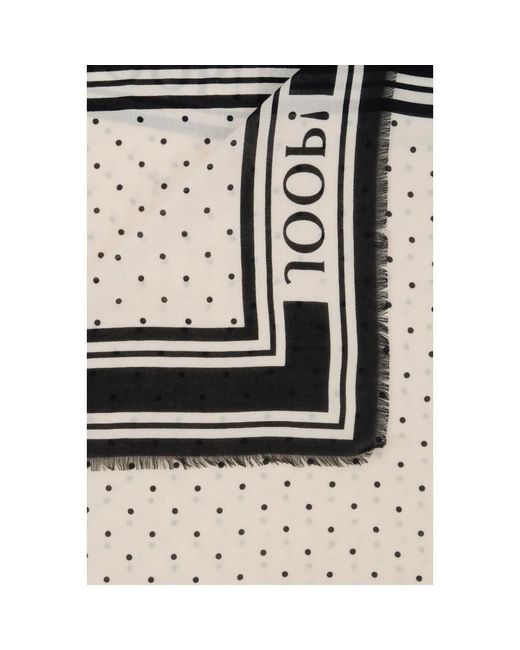 Joop! Gray Contrast Dot Scarf