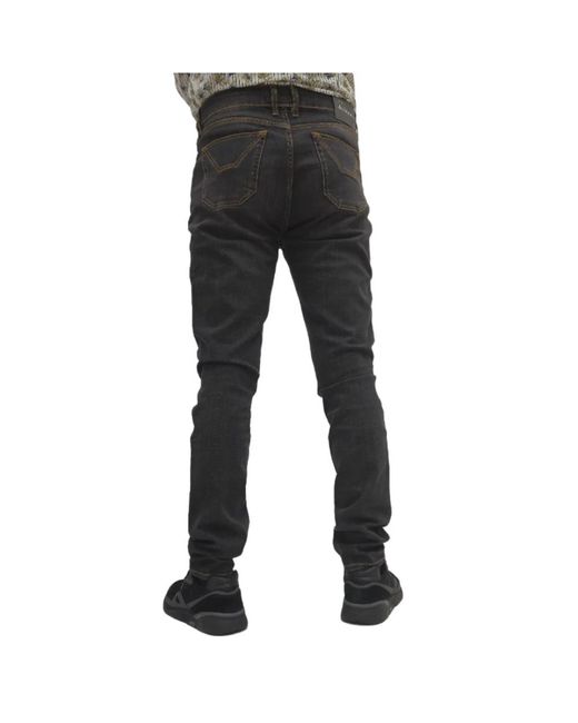 Jeckerson Slim fit patch jeans in Black für Herren