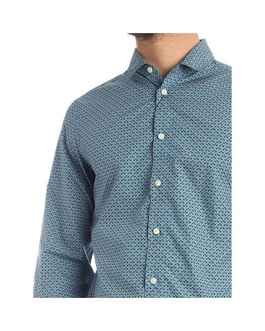 KENZO Blue Casual Shirts for men