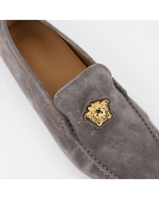 Shoes > flats > loafers Versace pour homme en coloris Gray