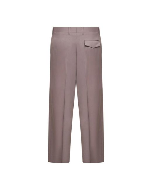 Costumein Brown Straight Trousers for men
