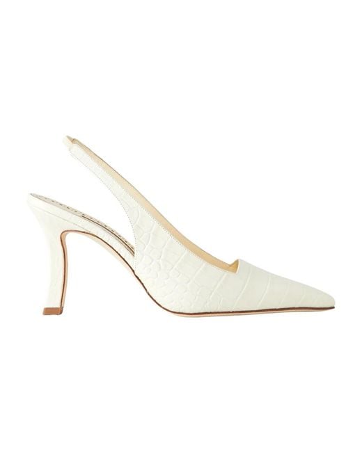 Manolo Blahnik White Pumps
