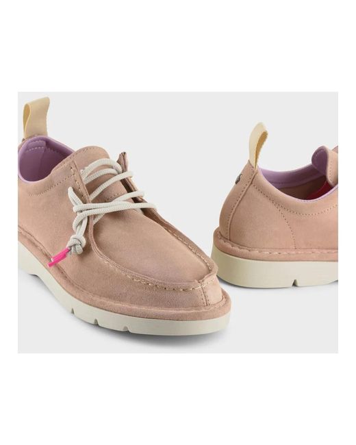 Shoes > flats > laced shoes Pànchic en coloris Pink