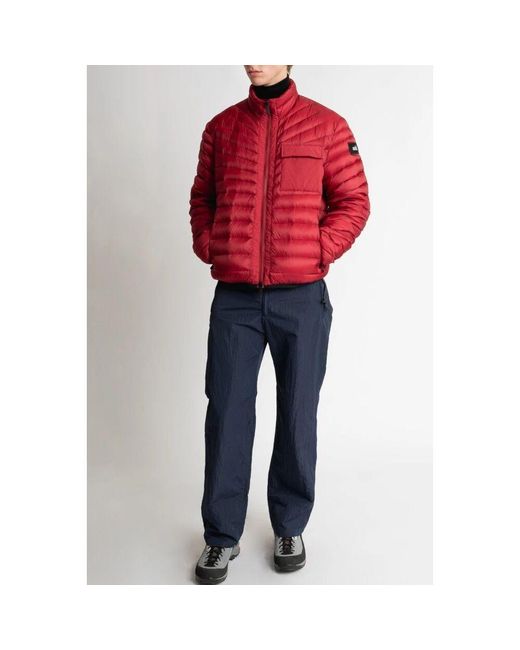 Down Jackets Add de hombre de color Red