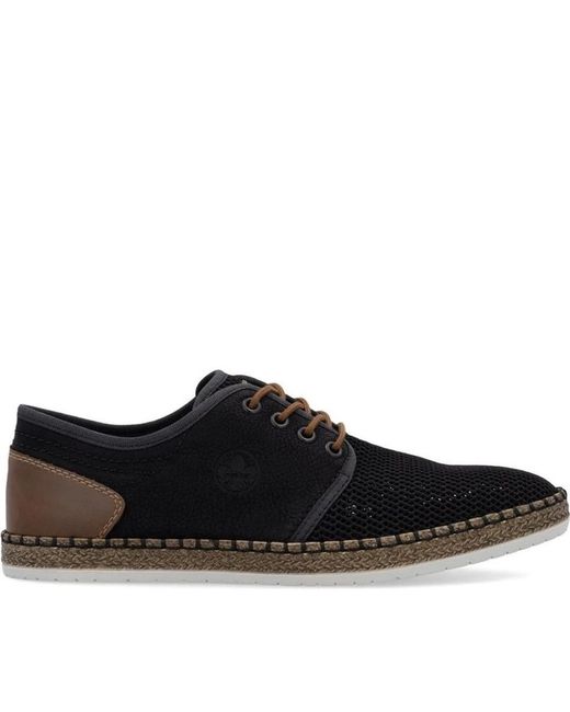 Rieker Black Laced Shoes for men