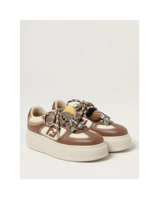 Fendi Natural Sneakers