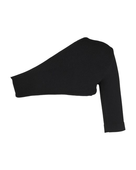 ANDREA ADAMO Black Long Sleeve T-Shirts